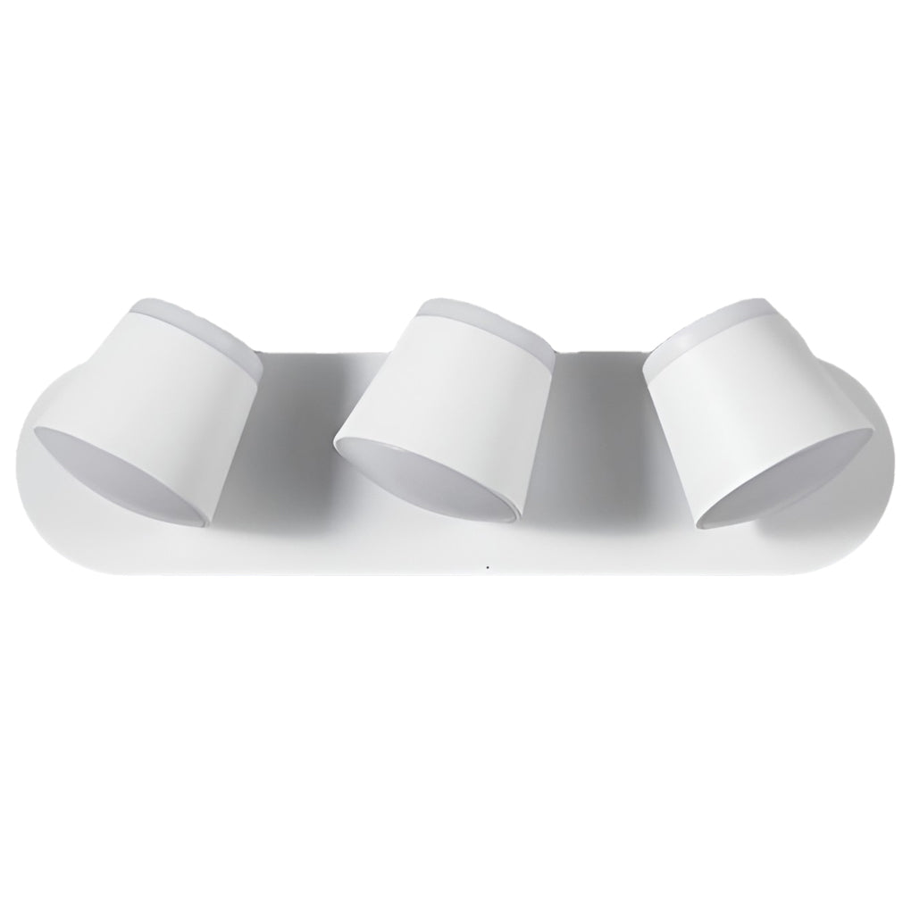 Modern White Adjustable LED Up-Down Wall Sconces for Living Room Decor