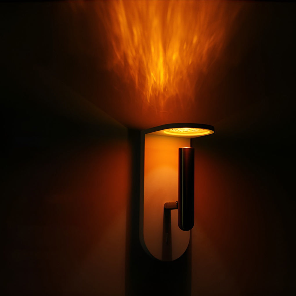 Rustic 3W LED Flame Effect Wall Sconce in Nordic Style for Living Room