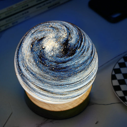 Colorful Globe Glass Starry Night Lamp for Kids' Bedroom Decor