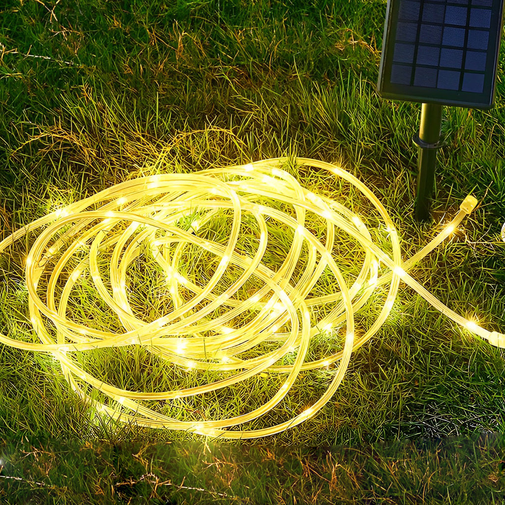 Flexible Waterproof Color-Changing Solar LED Strip Lights for Outdoors