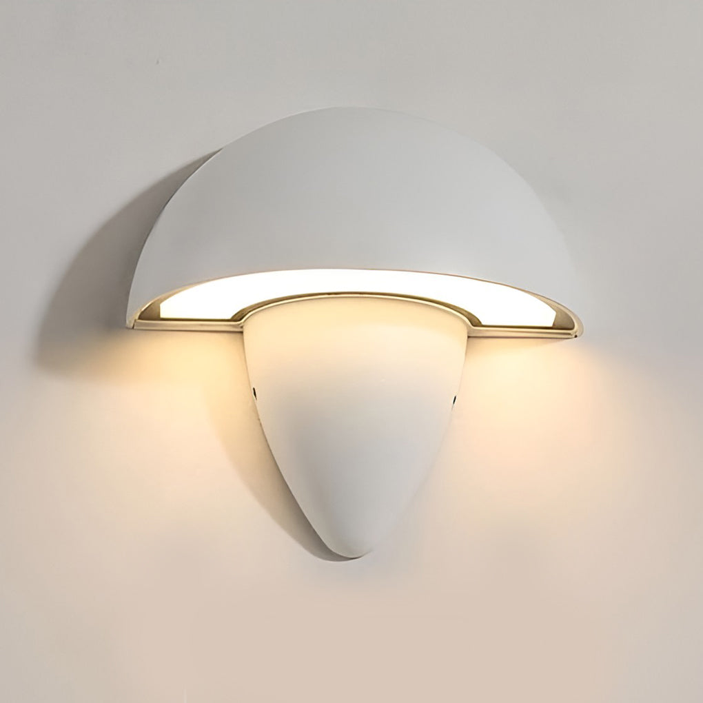Modern Waterproof Mushroom-Shaped LED Wall Lamp for Outdoor Gardens