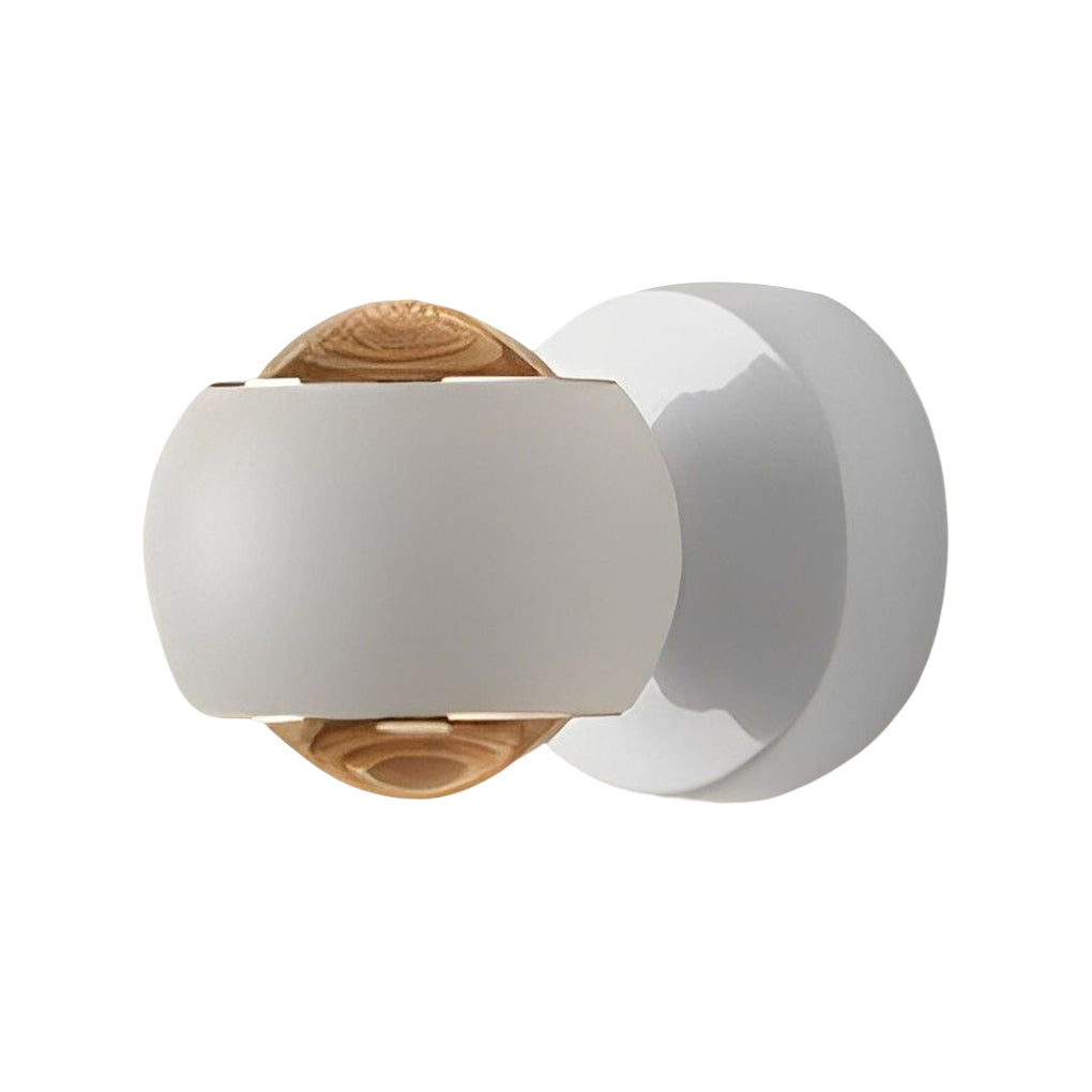 Sleek White LED Up and Down Wall Washer Light for Living Room Decor
