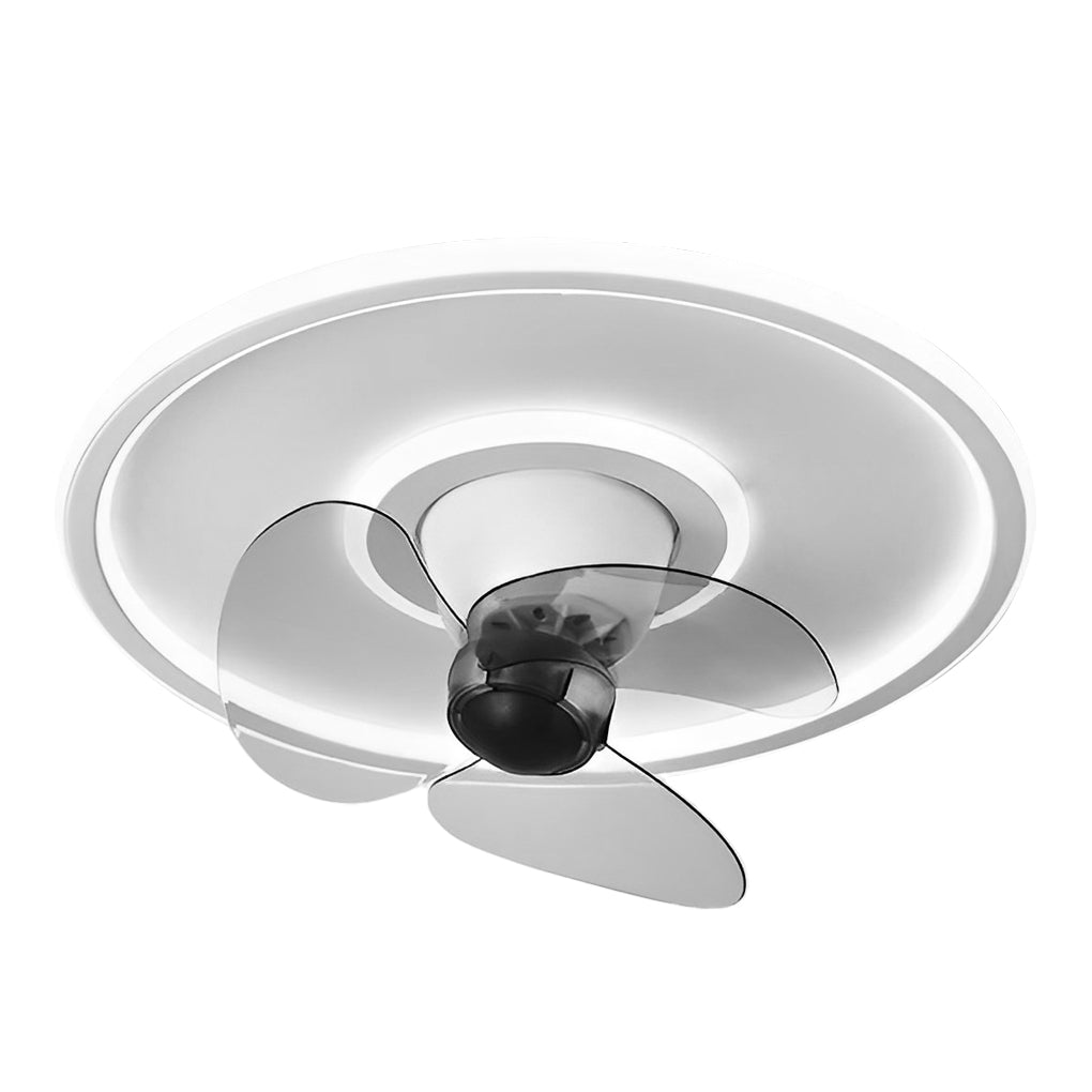 Whisper-Quiet 360° Dimmable LED Ceiling Fan Light for Modern Spaces