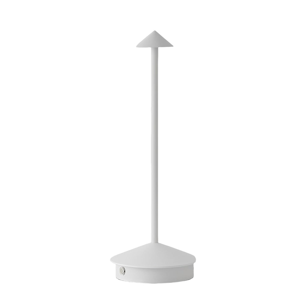 Dimmable Mini Triangle LED Table Lamp in Sleek White for Modern Décor
