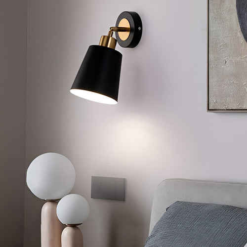 Black Nordic LED Adjustable Wall Sconce Light for Modern Home Decor