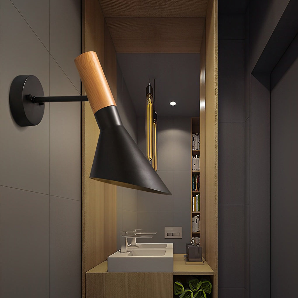 Vintage-Style Aluminum LED Wall Sconce Plug-In Light for Home Decor