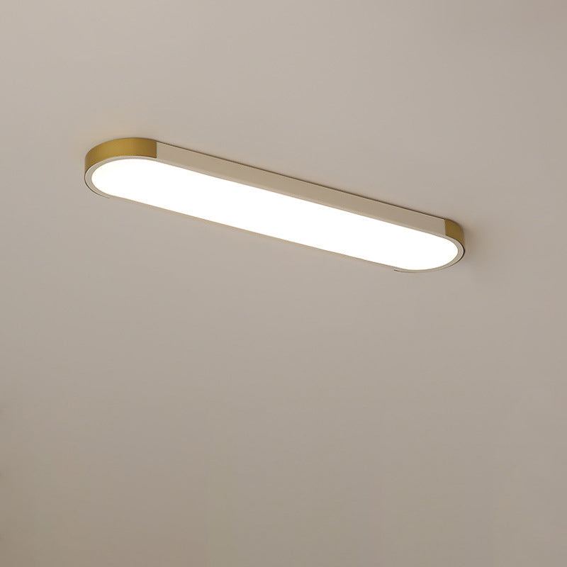 Sleek White Rectangular LED Flush Mount Ceiling Light for Modern Spaces