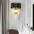 Elegant Postmodern Crystal Glass LED Wall Sconce for Stylish Interiors