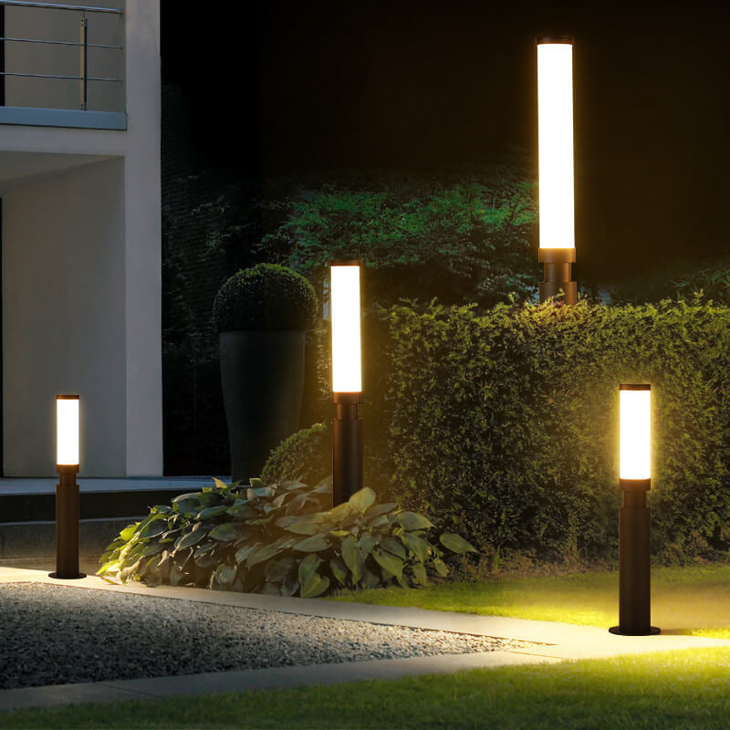 Contemporary Acrylic Waterproof LED Lawn Floor Lamp for Outdoor Use