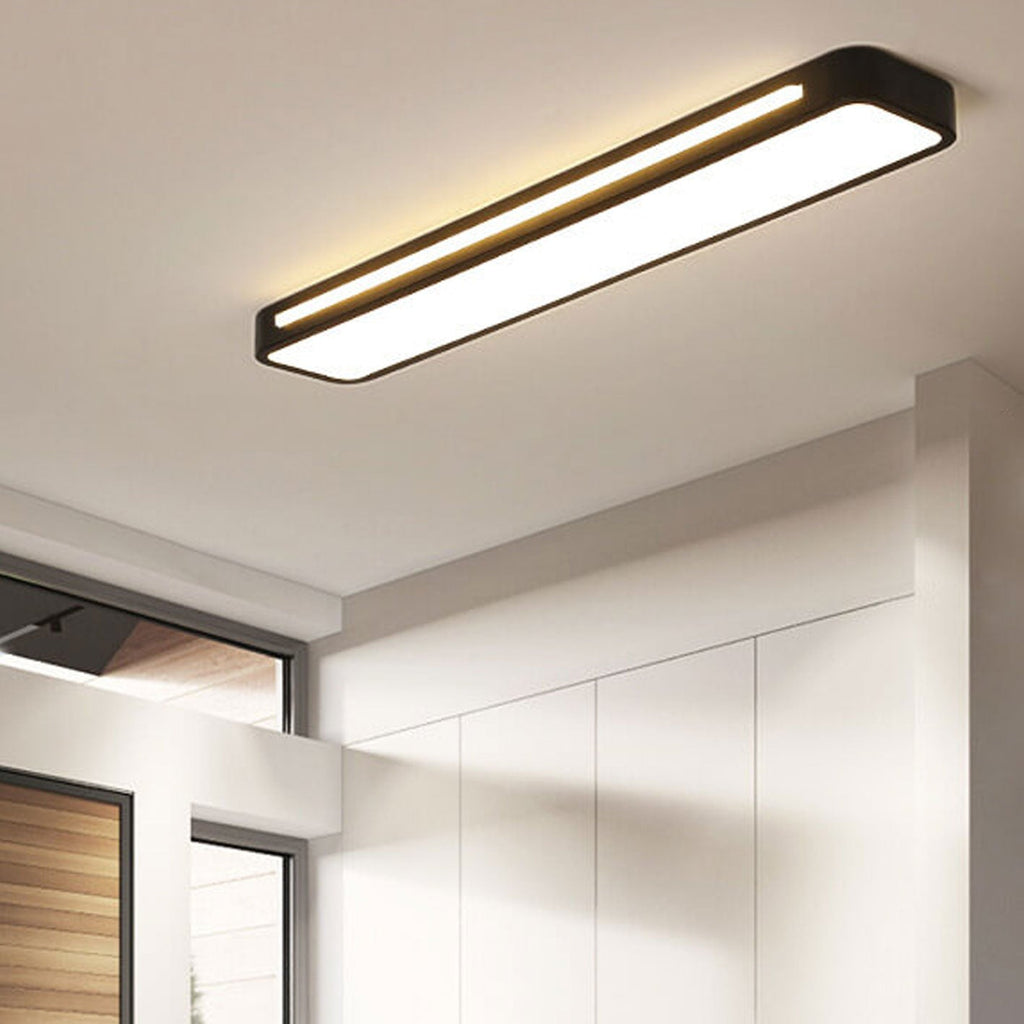 Nordic Minimalist White LED Flush Mount Ceiling Light for Modern Spaces