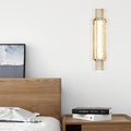 Modern Electroplated Crystal Glass LED Wall Sconce for Elegant Spaces