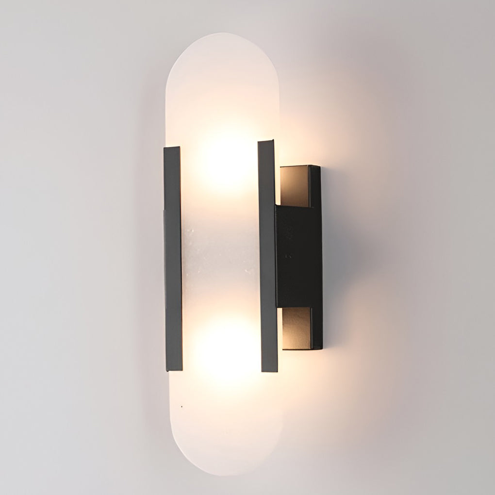 Modern Electroplated Metal G4 LED Wall Sconces for Living Room Decor
