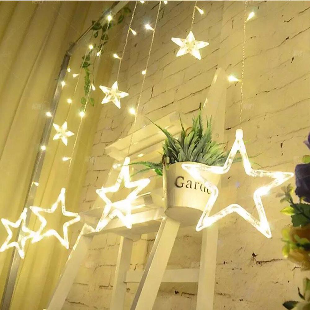 8.2 ft Acrylic Star LED Fairy String Lights for Christmas Wedding Decor