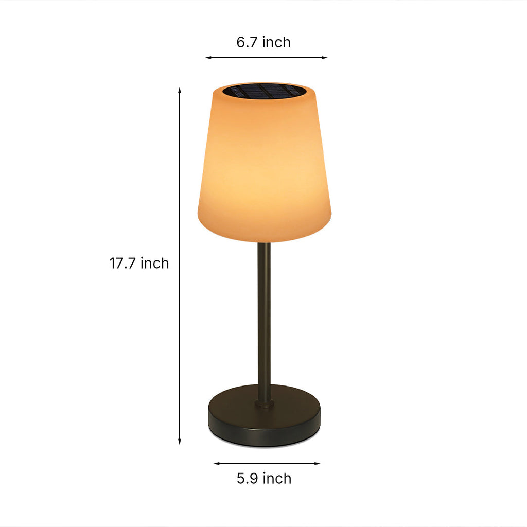 Elegant Waterproof Solar Desk Lamp with Remote Control for Outdoor Use