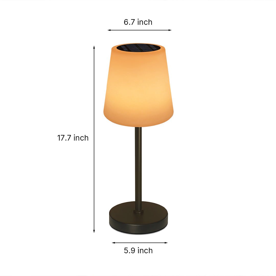 Elegant Waterproof Solar Desk Lamp with Remote Control for Outdoor Use
