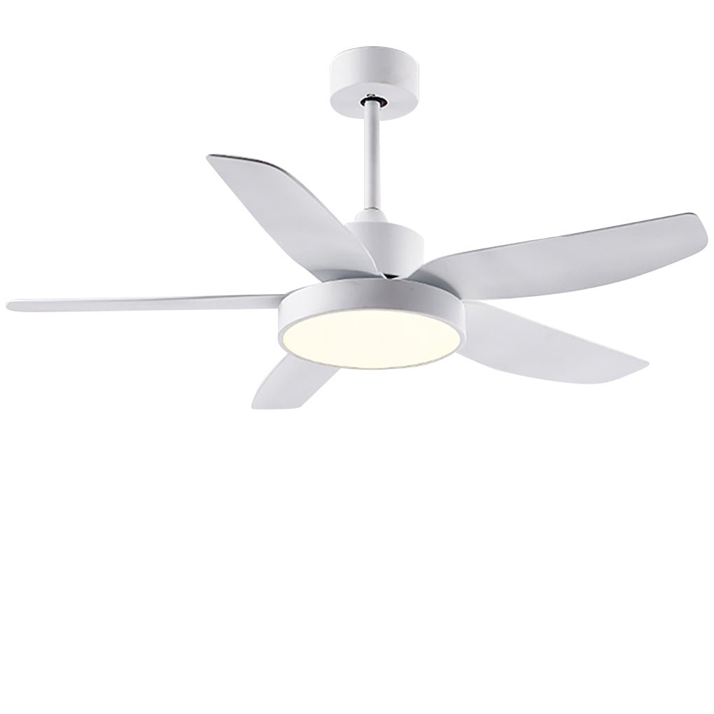 Modern 46-Inch LED Ceiling Fan with Remote - 6-Speed, 5 Reversible Blades, Ideal for Living Room