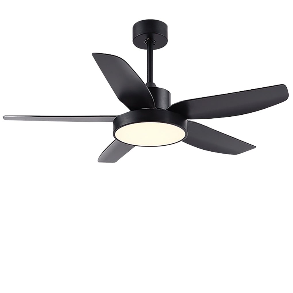 Modern 46-Inch LED Ceiling Fan with Remote - 6-Speed, 5 Reversible Blades, Ideal for Living Room