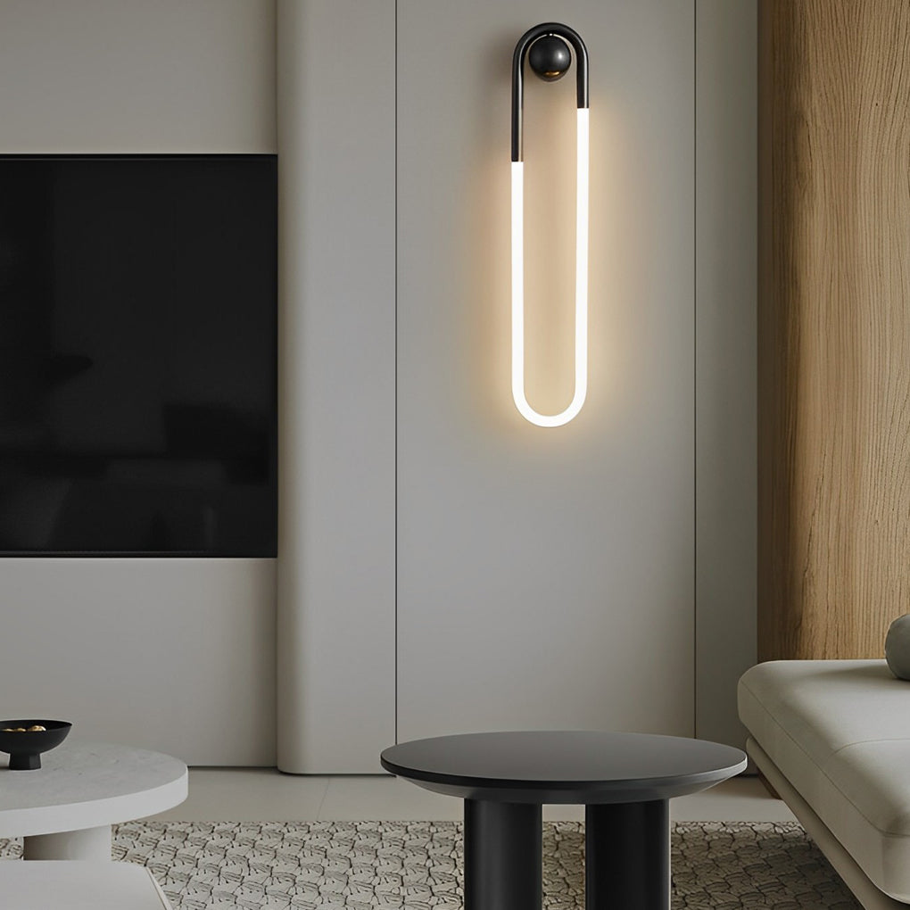 Minimalist Copper LED Wall Lamp with Three-Step Dimming for Modern Interiors