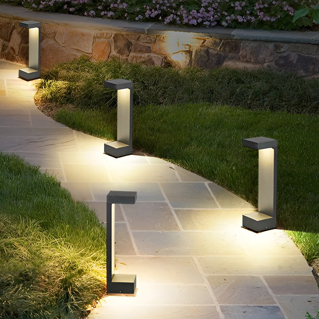 Modern Waterproof COB Rectangular Pathway Lights for Outdoor Garden Use