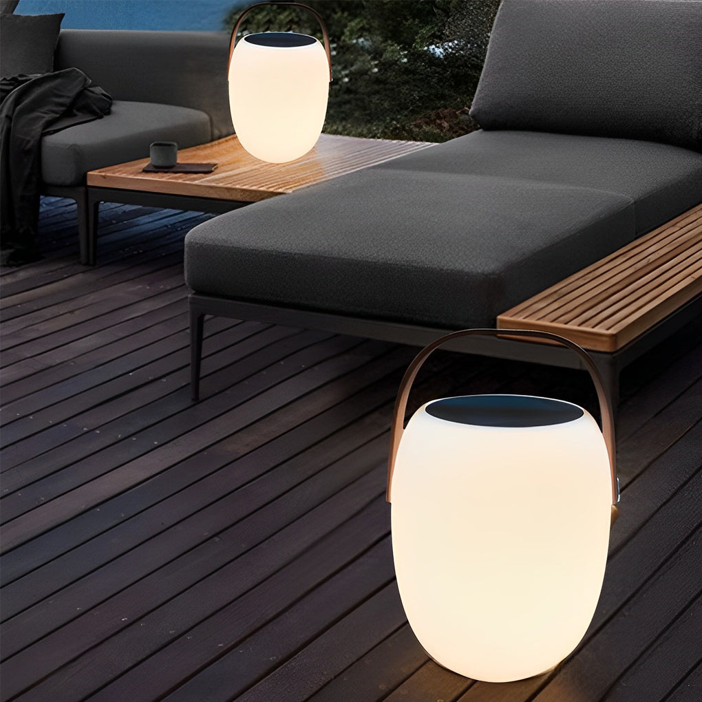 Elegant Portable Solar LED Lanterns for Outdoor Patio Garden Decor