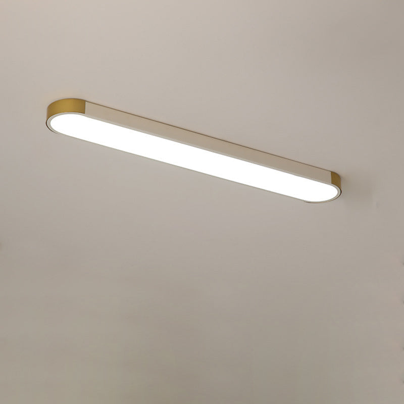 Sleek White Rectangular LED Flush Mount Ceiling Light for Modern Spaces