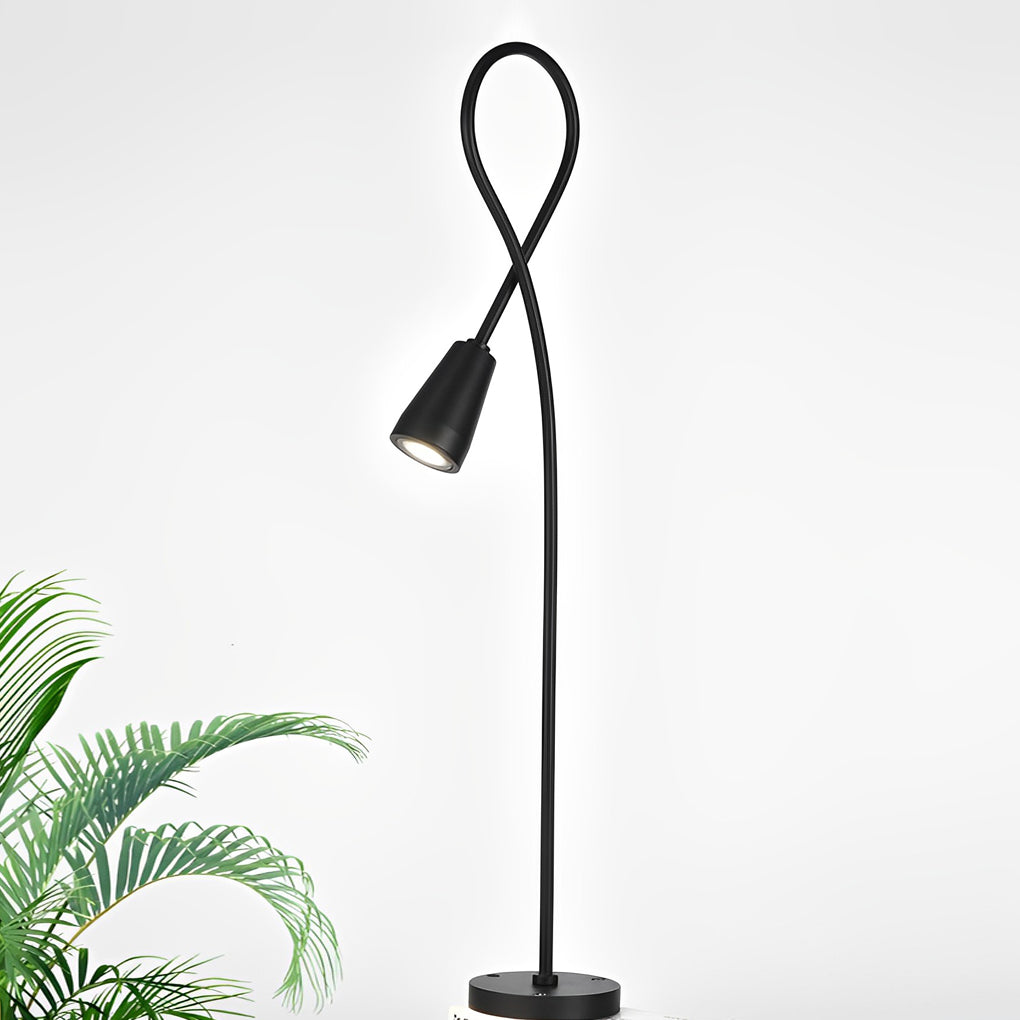 Modern Waterproof LED Arched Gooseneck Pathway Lights for Outdoor Use