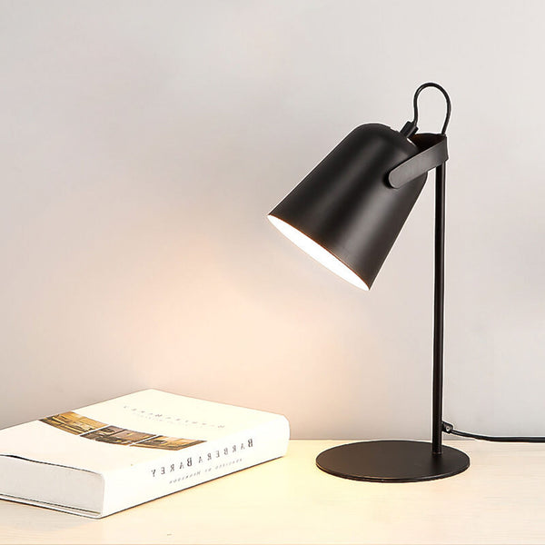 Nordic Pastel Color Iron Bucket Table Lamp for Modern Home Decor