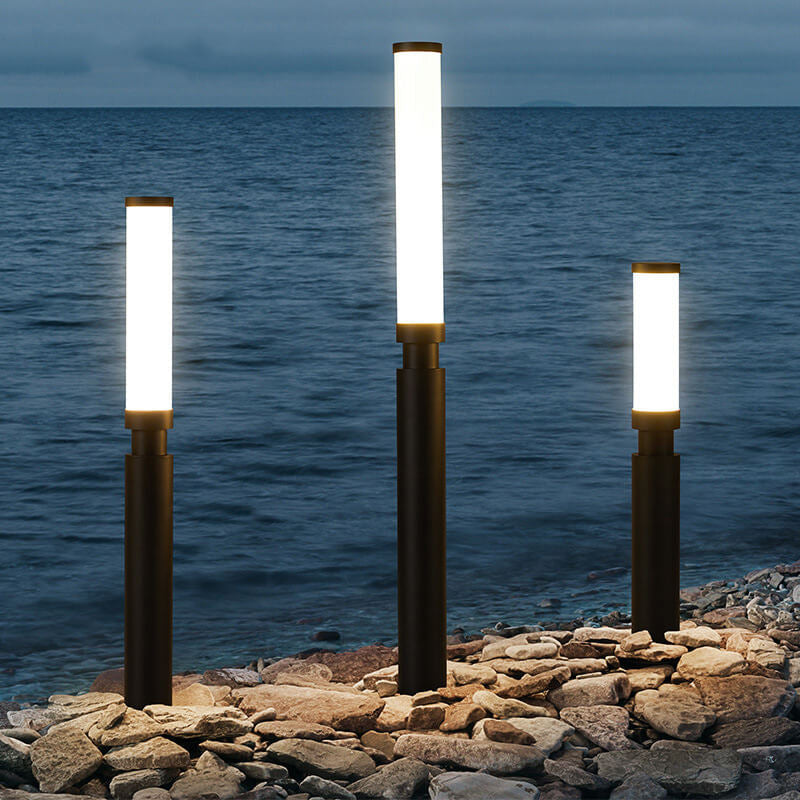 Contemporary Acrylic Waterproof LED Lawn Floor Lamp for Outdoor Use