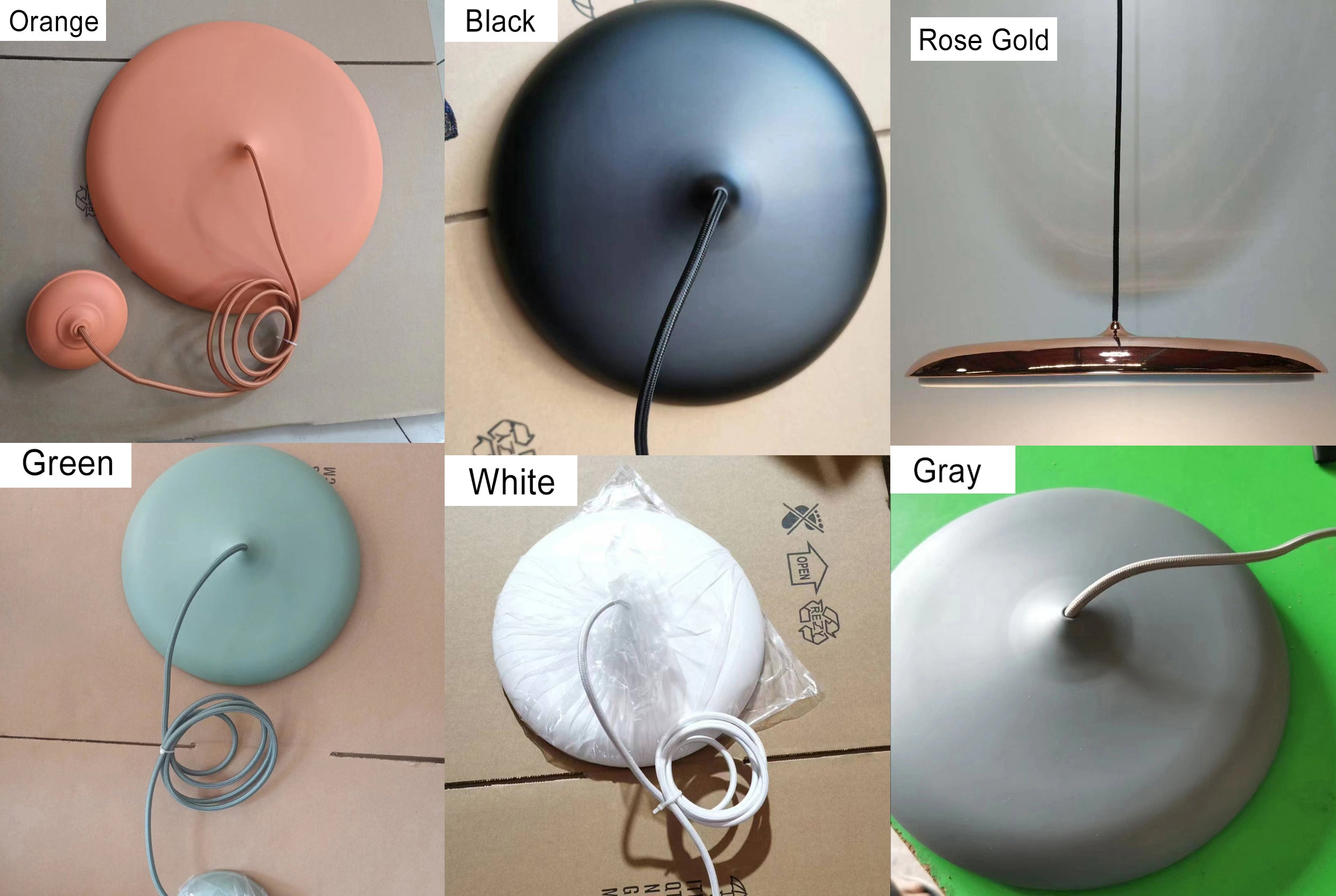 Nordic Style Metal LED Pendant Light in Colorful Macaron Design for Modern Spaces