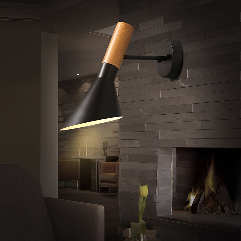 Vintage-Style Aluminum LED Wall Sconce Plug-In Light for Home Decor