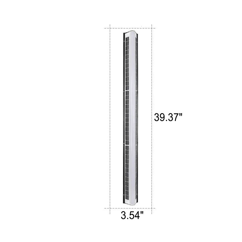 Contemporary Black Acrylic Solar LED Waterproof Garden Wall Light