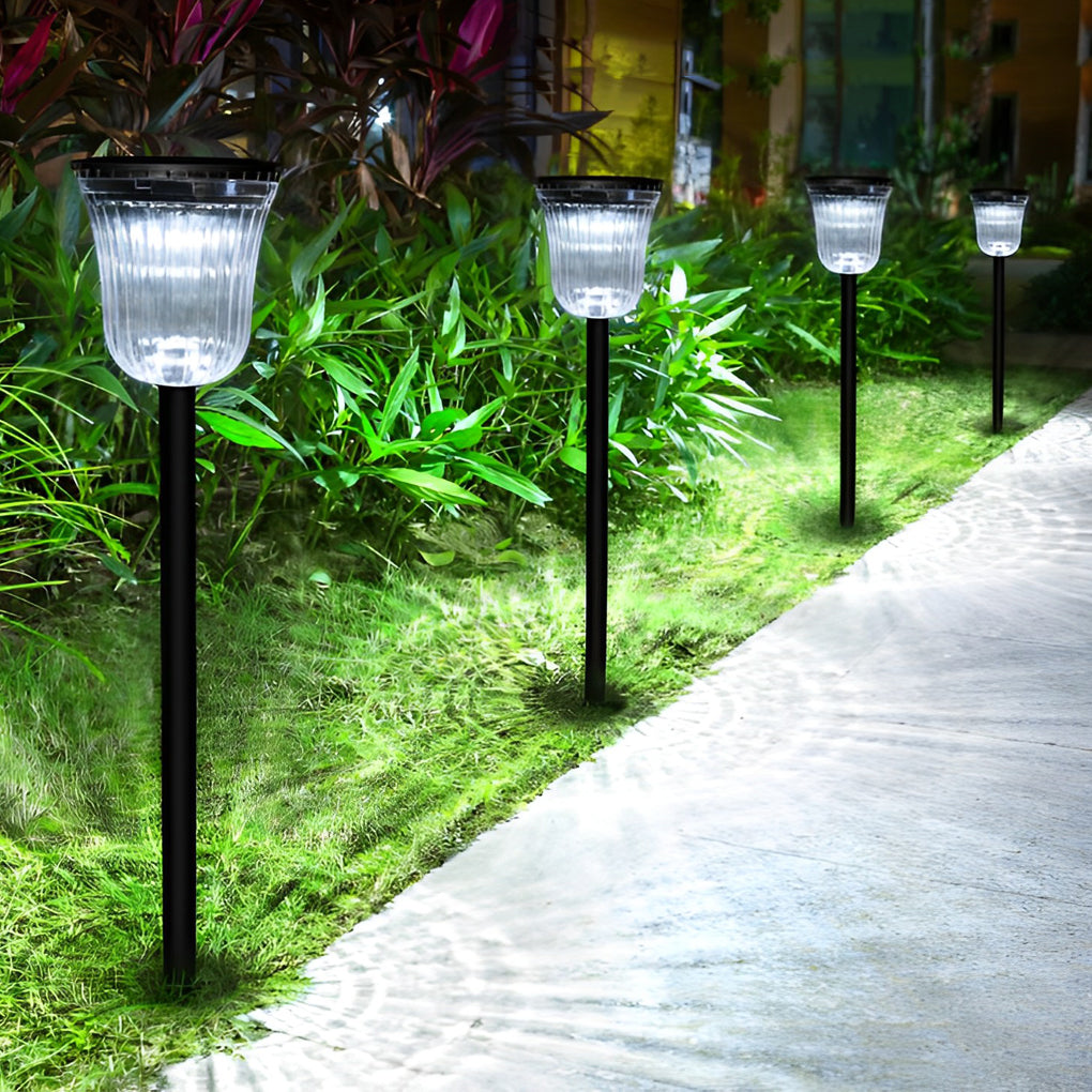 2-Pack Solar-Powered Motion Sensor Outdoor Garden Lights, Waterproof Design