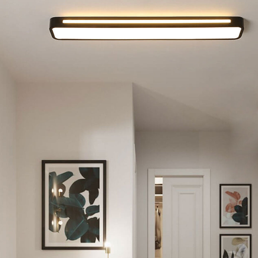 Nordic Minimalist White LED Flush Mount Ceiling Light for Modern Spaces