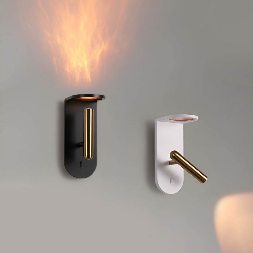 Rustic 3W LED Flame Effect Wall Sconce in Nordic Style for Living Room