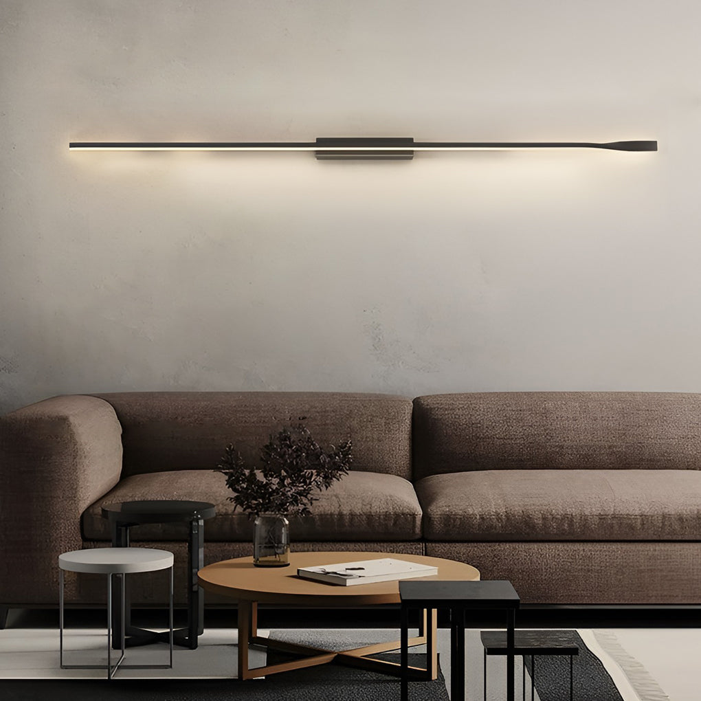 Sleek Black Linear LED Wall Sconce Light for Modern Home Decoration