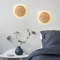 Nordic Style Round Oval LED Wooden Wall Sconce for Bedroom Lighting