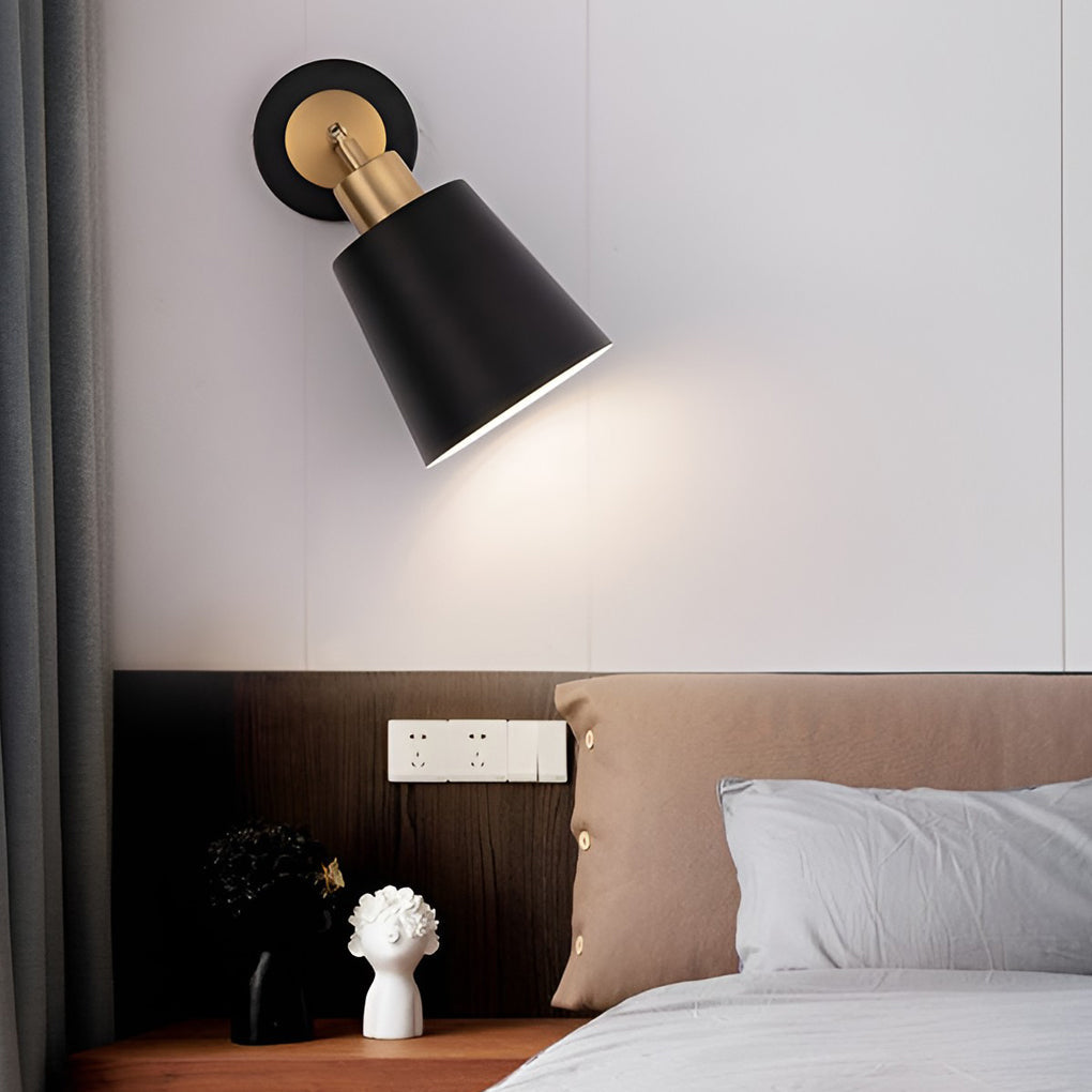 Black Nordic LED Adjustable Wall Sconce Light for Modern Home Decor