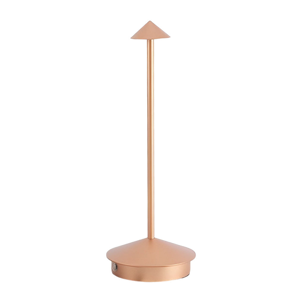 Dimmable Mini Triangle LED Table Lamp in Sleek White for Modern Décor