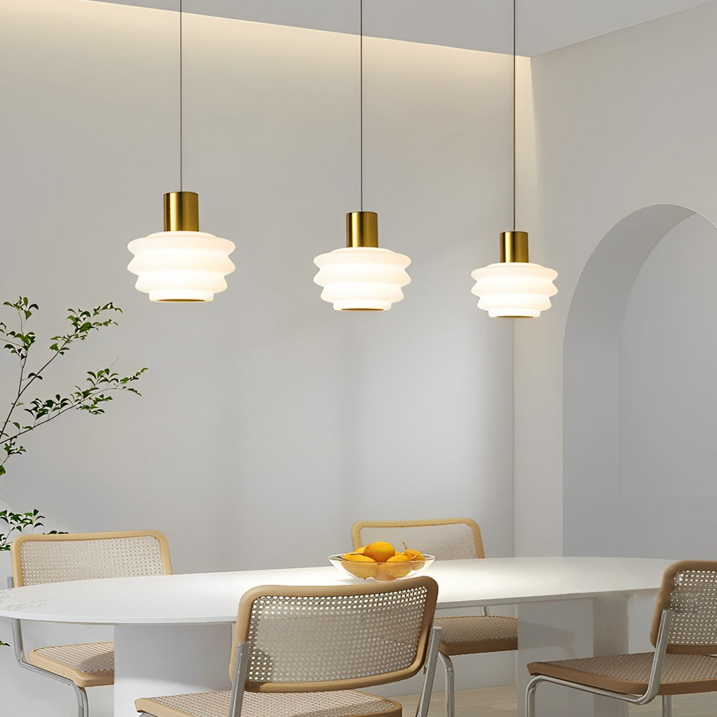 Modern Black Minimalist LED Pendant Light for Kitchen Dining Room