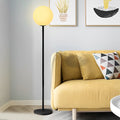 Smart App-Controlled RGB LED Globe Floor Lamp for Modern Living Spaces