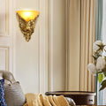 Elegant White Resin Horse Head Decorative Wall Sconces for Living Room