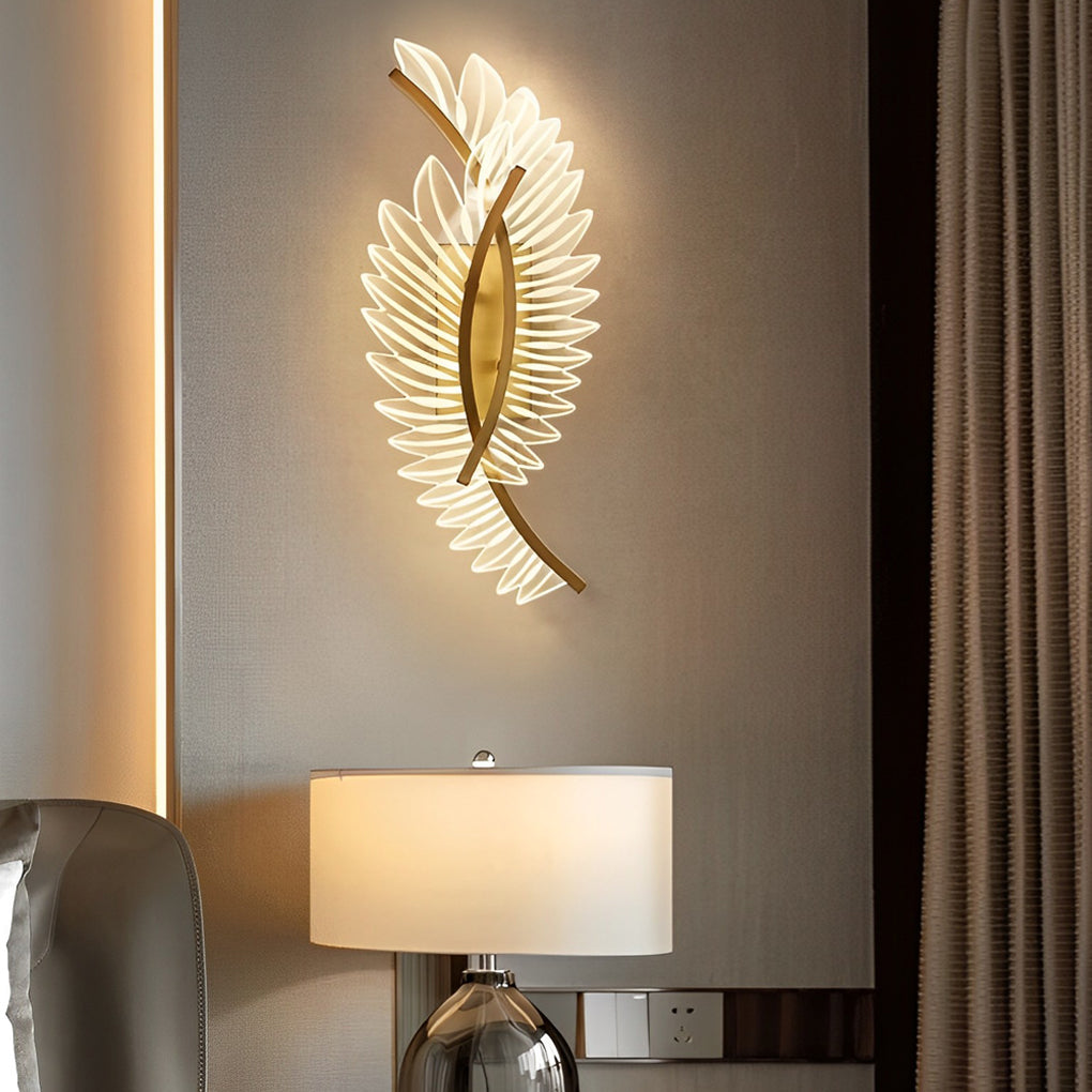 Postmodern Acrylic LED Wall Lamp with Dimming, Ideal for Living Room