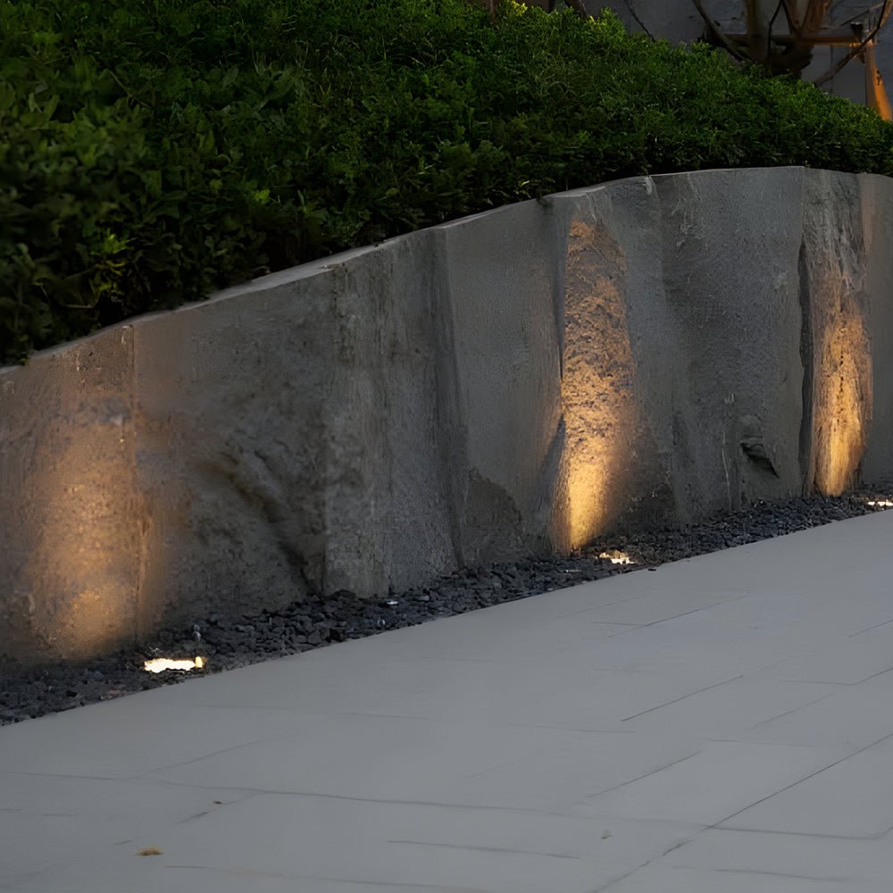 Modern Square 5-Light LED In-Ground Well Lights for Pathway Decking