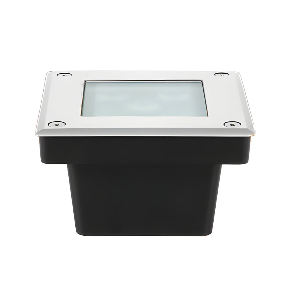 Modern Square 5-Light LED In-Ground Well Lights for Pathway Decking