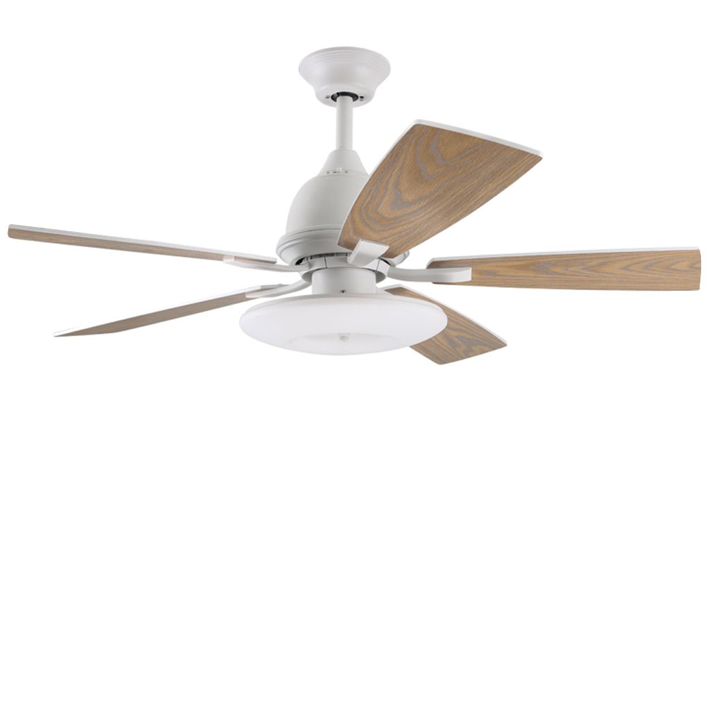 52-Inch Retro Nordic Style Ceiling Fan Light with Remote - Wood & Metal for Living Room