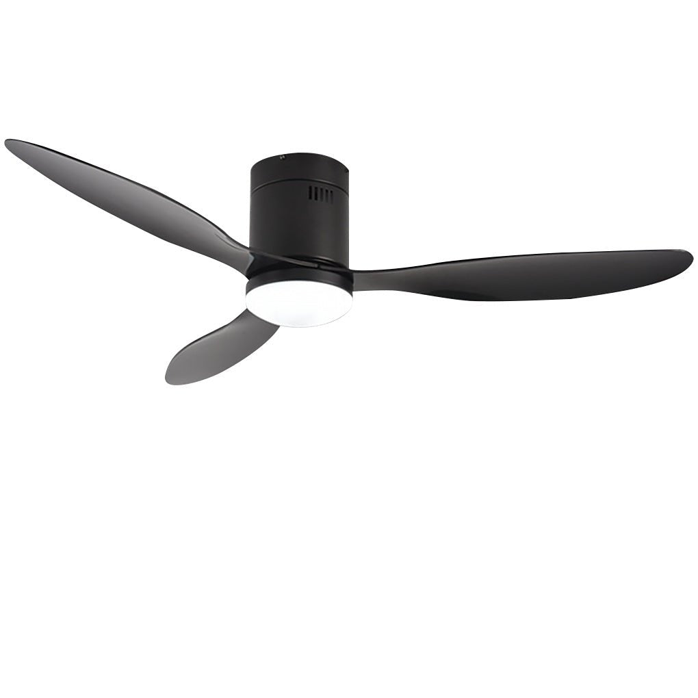 52-Inch Modern LED Ceiling Fan Light with Remote & Three-Color Dimming