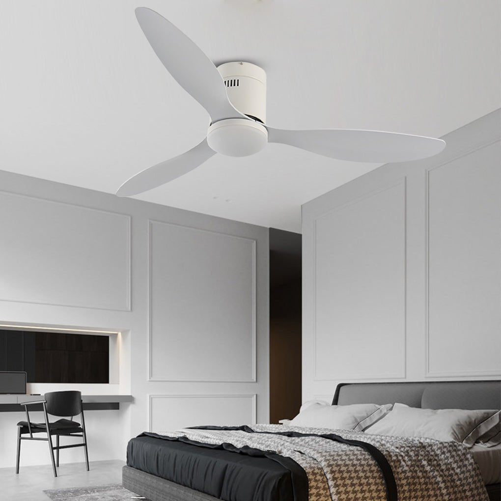 52'' Modern LED Ceiling Fan with Remote - 3 Color Dimming for Living Room