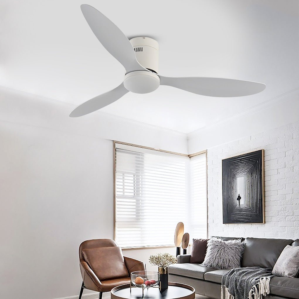 52'' Modern LED Ceiling Fan with Remote - 3 Color Dimming for Living Room