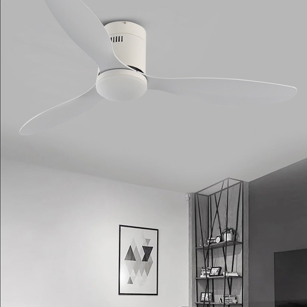 52'' Modern LED Ceiling Fan with Remote - 3 Color Dimming for Living Room