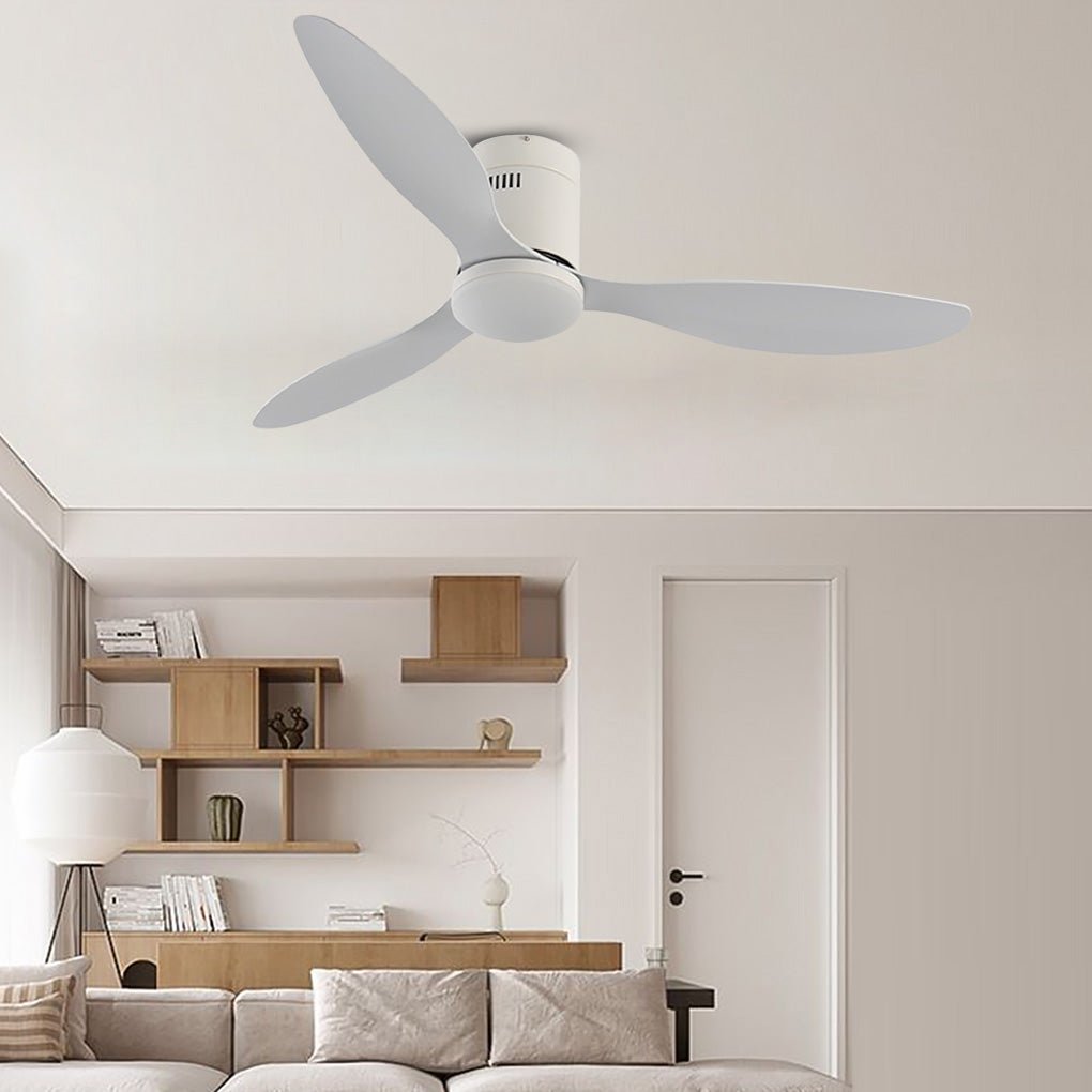 52'' Modern LED Ceiling Fan with Remote - 3 Color Dimming for Living Room